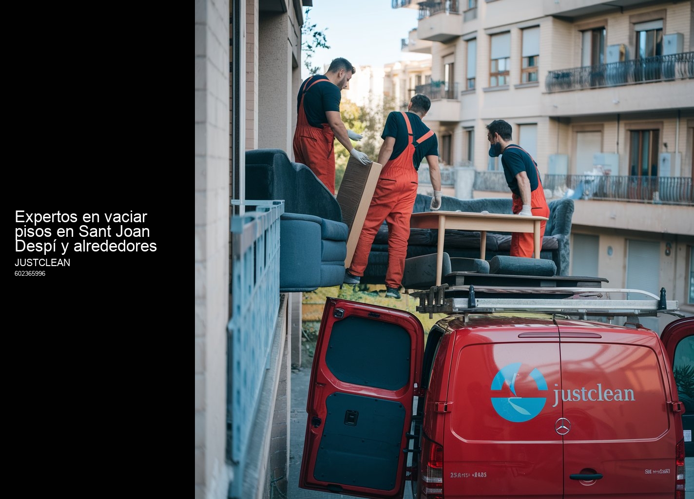 Expertos en vaciar pisos en Sant Joan Despí y alrededores