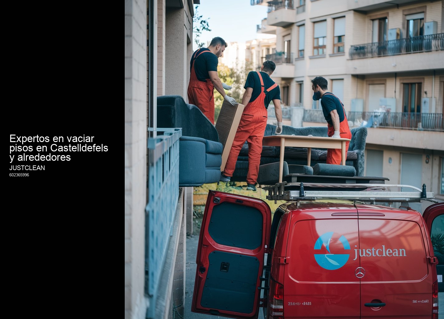 Expertos en vaciar pisos en Castelldefels y alrededores